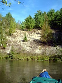 bluff on the Manistee River